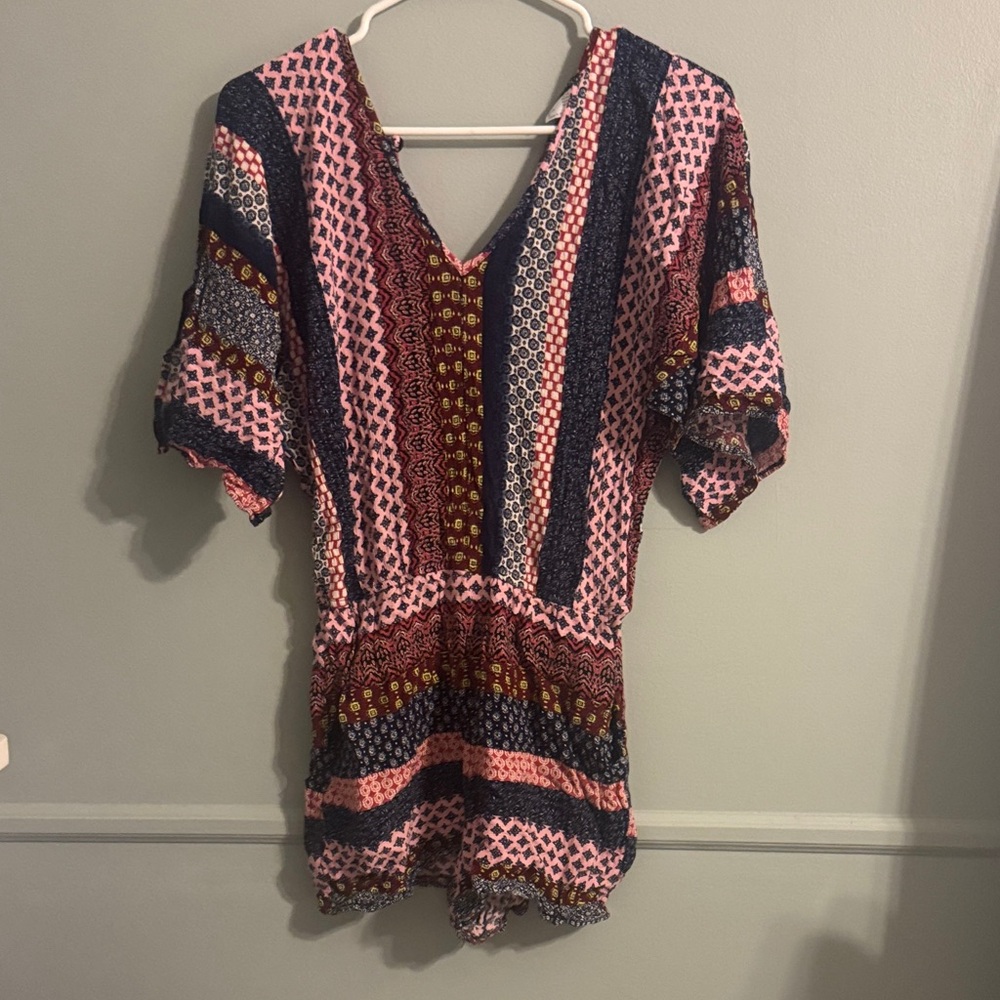 Multicolor Patterned Women's Dress